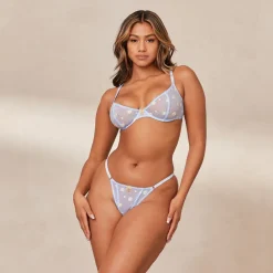 Lounge Underwear Höschen | G-Strings | Sheer Floral Balcony BH -