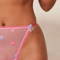 Lounge Underwear G-Strings | Sheer Floral Balcony BH -