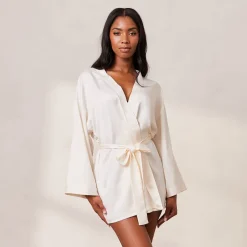 Lounge Underwear Morgenmäntel | Signature Satin-Morgenmantel -