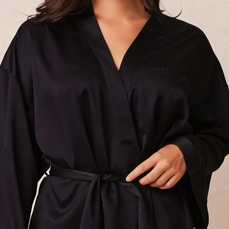 Lounge Underwear Pyjamas Sets | Morgenmäntel | Signature Satin-Morgenmantel -