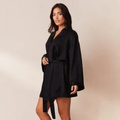 Lounge Underwear Pyjamas Sets | Morgenmäntel | Signature Satin-Morgenmantel -