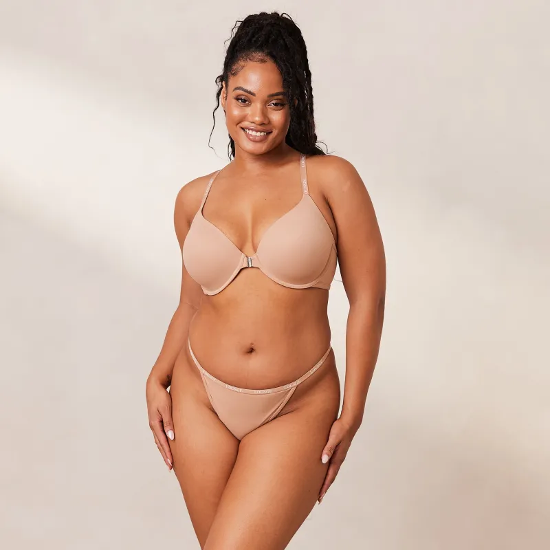 Lounge Underwear Tragerlose | Slips | Smooth Front Fastening T-shirt BH -