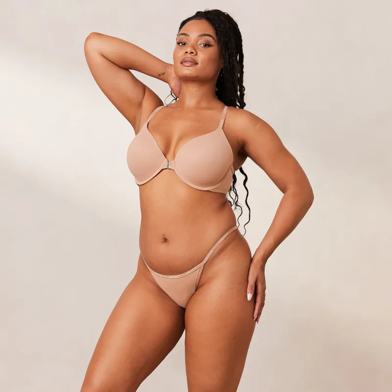 Lounge Underwear Tragerlose | Slips | Smooth Front Fastening T-shirt BH -