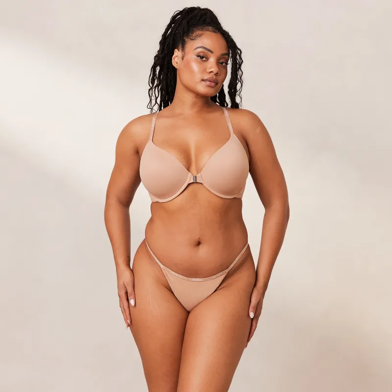 Lounge Underwear Tragerlose | Slips | Smooth Front Fastening T-shirt BH -