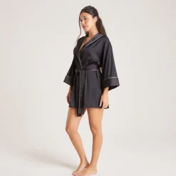 Lounge Underwear Pyjamas Sets | Morgenmäntel | Sparkle Satin Morgenmantel -