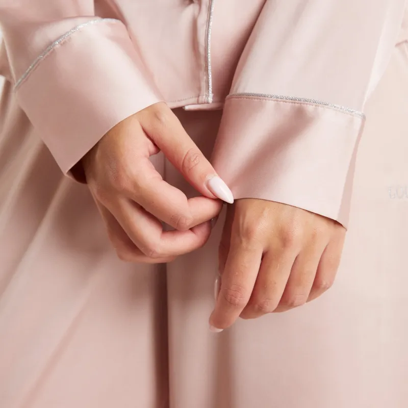 Lounge Underwear Pyjamas Sets | Pyjama-Oberteile | Sparkle Satin Pyjama-Hemd -
