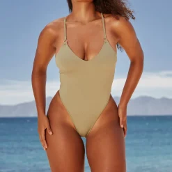 Lounge Underwear Bademode | Statement Einteiliger Badeanzug -