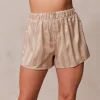 Lounge Underwear Pyjama-Hosen | Striped Satin Schlafanzug Kurze Hose -