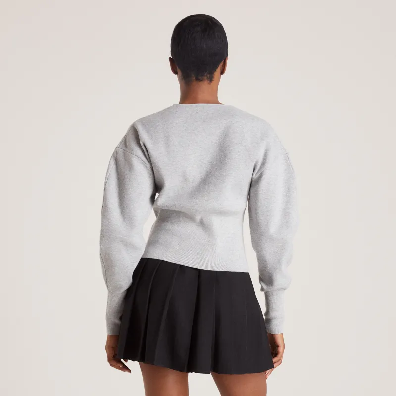 Lounge Underwear Pullis Und Strickjacken | Taillierte Strickjacke - Light Grau