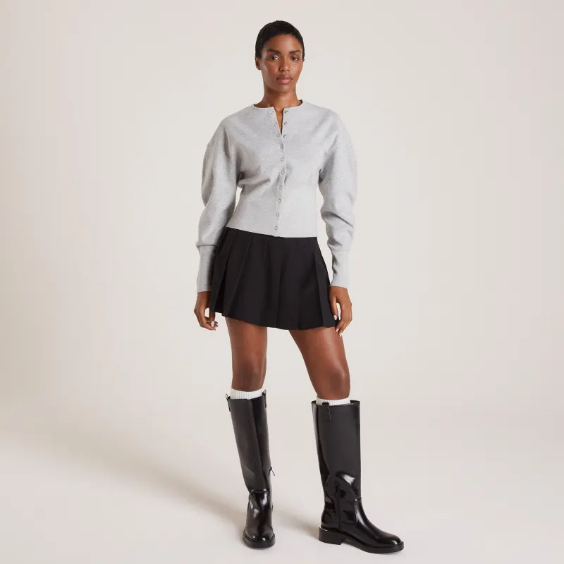 Lounge Underwear Pullis Und Strickjacken | Taillierte Strickjacke - Light Grau