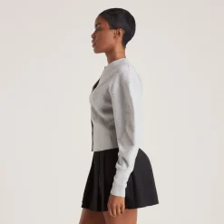 Lounge Underwear Pullis Und Strickjacken | Taillierte Strickjacke - Light Grau