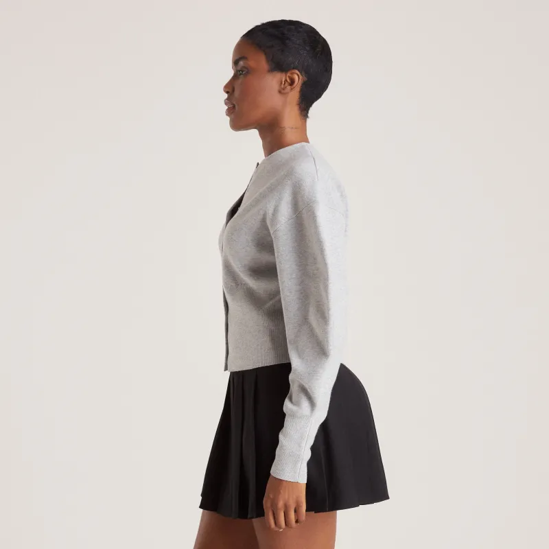 Lounge Underwear Pullis Und Strickjacken | Taillierte Strickjacke - Light Grau