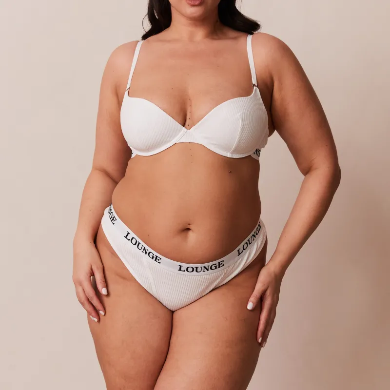 Lounge Underwear Slips | Ultra Comfort Ribbed T-Shirt BH -