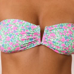 Lounge Underwear Bikinis | V Trägerloser Bandeau Bikini-Oberteil -
