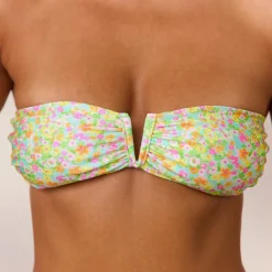 Lounge Underwear Bikinis | V Trägerloser Bandeau Bikini-Oberteil -