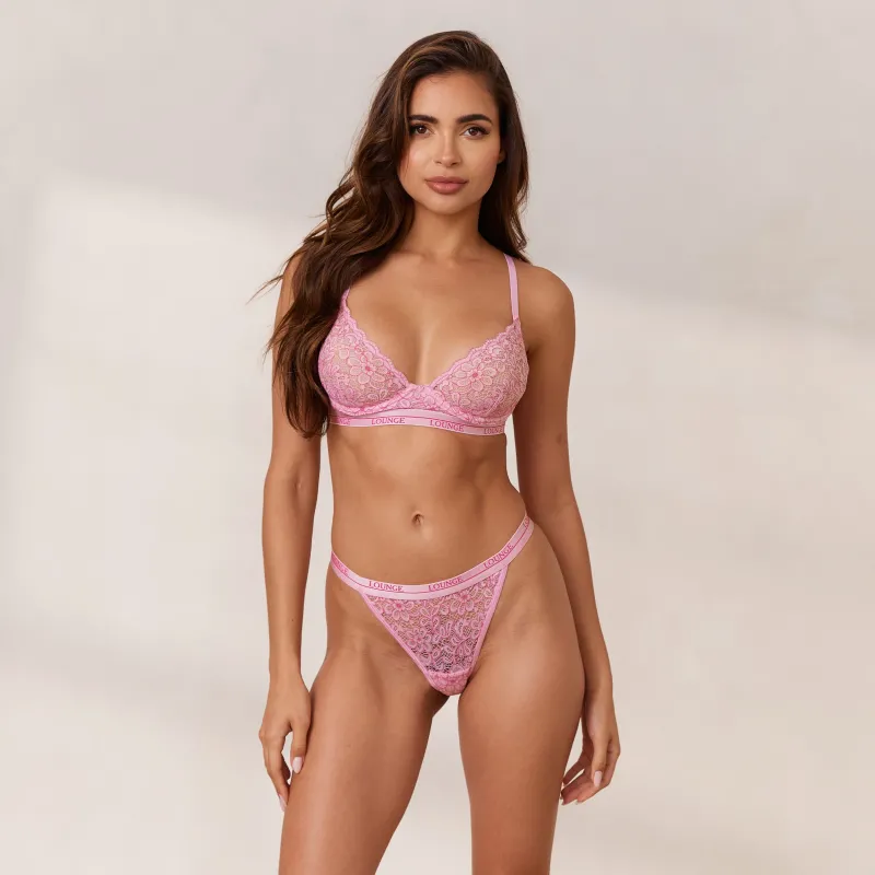 Lounge Underwear Strings | Balcony | Zweifarbiges Balcony BH -